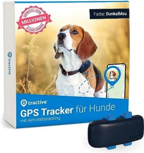 Tractive GPS Tracker Hund Live Ortung Unbegrenzte Reichweite Weglaufalarm Wasserdicht
